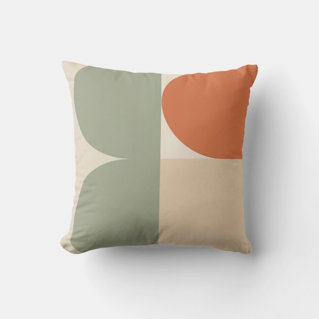 Minimalistisches geometrisches Pillow - überlappen Kissen (Vorderseite)