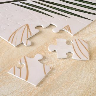 Minimalistisches geometrisches und botanisches Puz