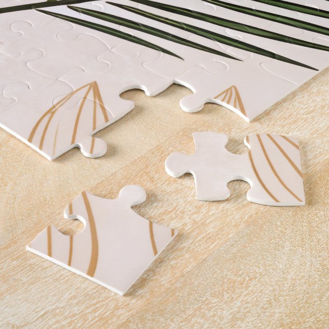 Minimalistisches geometrisches und botanisches Puz (Seite)