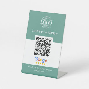 Minimalistisches Geschäft-Logo Google Bewertungen Sockelschild
