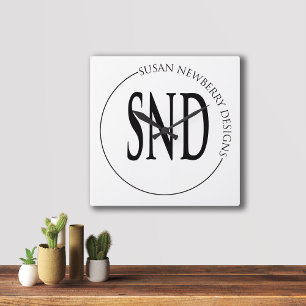 Minimalistisches Geschäfts-Geschenk und Dekoration Quadratische Wanduhr