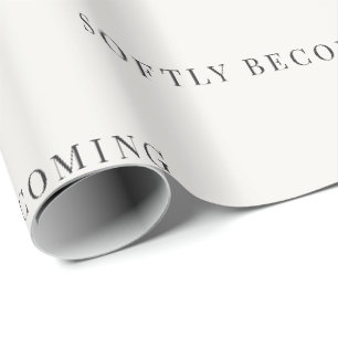 Minimalistisches Geschenkpapier 'Sanft werdend'