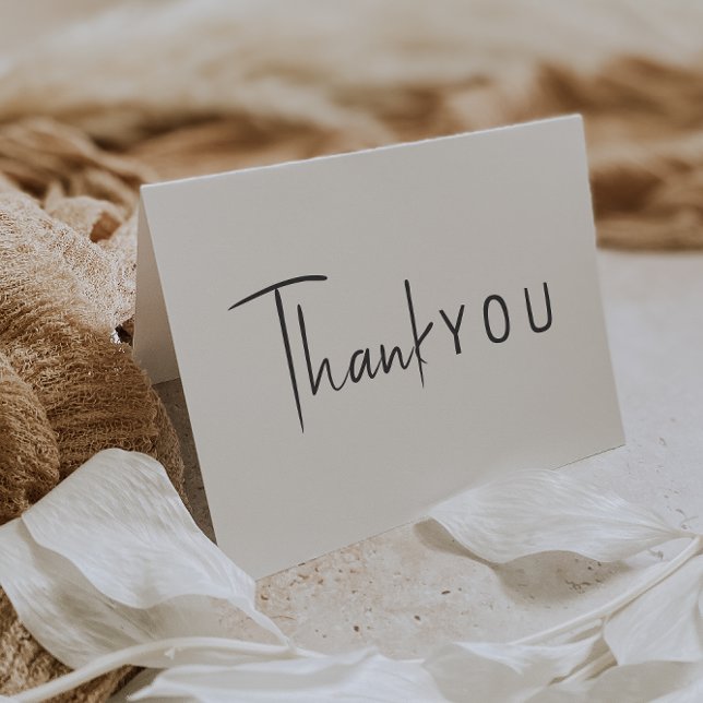 Minimalistisches Geschlecht - Neutral geflochtener Dankeskarte (Von Creator hochgeladen)