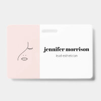 Minimalistisches Gesicht Beauty Logo Makeust Künst
