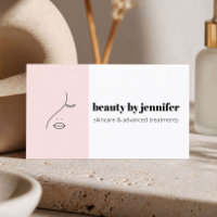 Minimalistisches Gesicht-Logo Esthetikerin Blassro