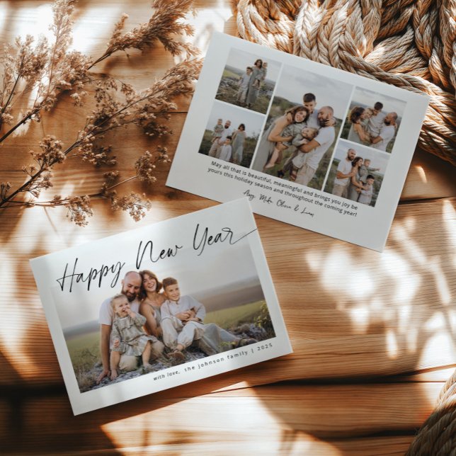 Minimalistisches Glück Neujahr Moderne Weihnachten (Von Creator hochgeladen)