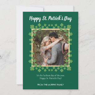 Minimalistisches Glückskleeblatt St. Patrick's Day Feiertagskarte