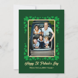 Minimalistisches Glückskleeblatt St. Patrick's Day Feiertagskarte