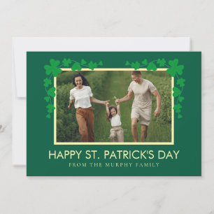 Minimalistisches Glückskleeblatt St. Patrick's Day Feiertagskarte