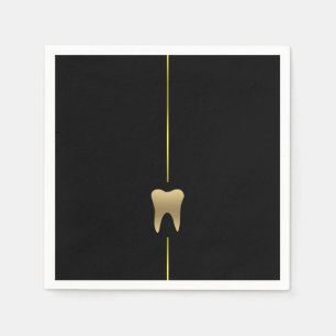 Minimalistisches Gold Dental Napkins Serviette