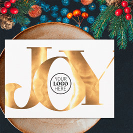 Minimalistisches Gold Joy Business Logo Happy Holi Feiertagskarte