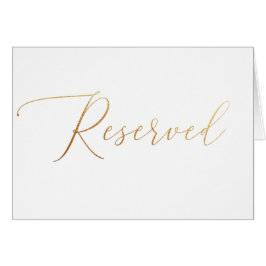 Minimalistisches Gold Script vorbehaltenes Zeichen