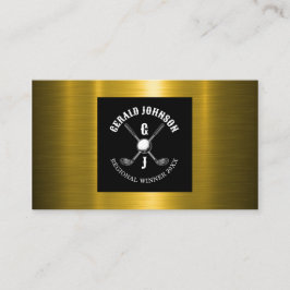 Minimalistisches Golf-Monogramm-Design Visitenkarte
