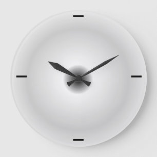 Minimalistisches Grau   > schlichte Wand-Uhren Große Wanduhr