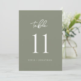 Minimalistisches Green Sage Elegante Hochzeitsstim
