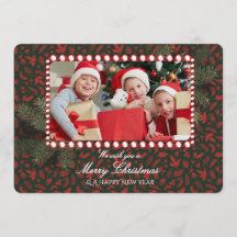 Minimalistisches Grün Gold Frohe Weihnachten Hands