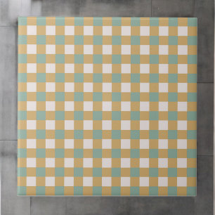 Minimalistisches, grünes und braunes, hinteres Mus Fliese