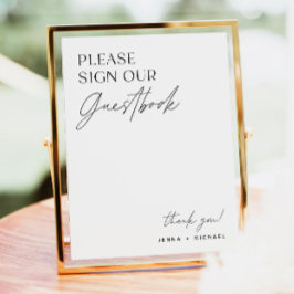 Minimalistisches Guestbook | Wedding Guest Book Poster