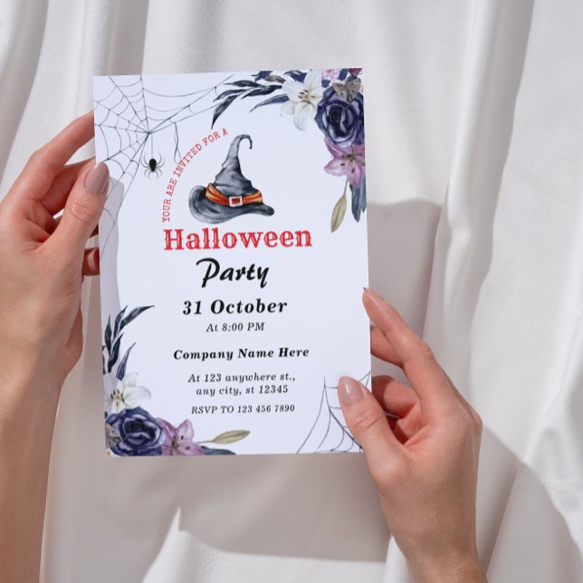 Minimalistisches Halloween Office-Party für kleine Einladung (Von Creator hochgeladen)