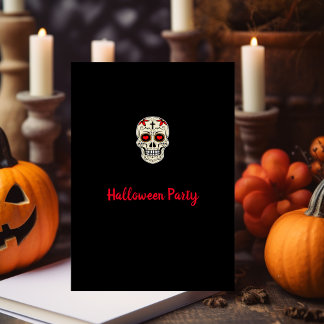 Minimalistisches Halloween-Party Einladung