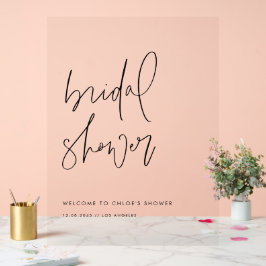 Minimalistisches handgeschriebenes Brautparty Acrylschild