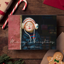 Minimalistisches handgeschriebenes frohe Weihnacht