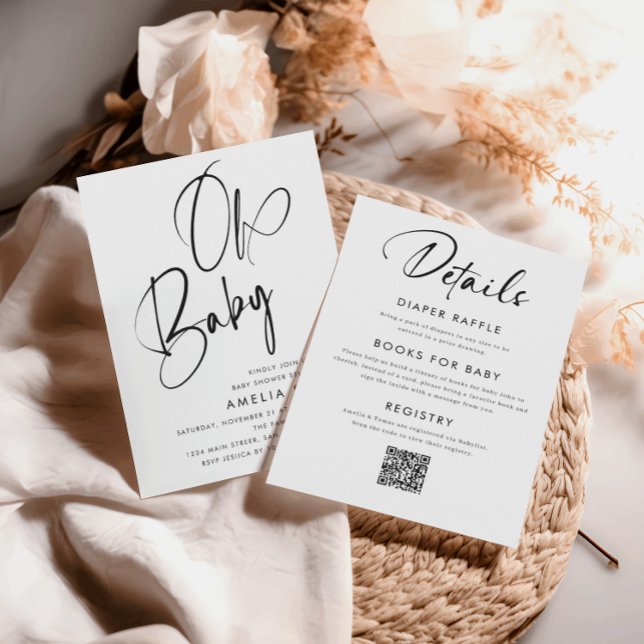 Minimalistisches handgeschriebenes Skript in einem Einladung (Von Creator hochgeladen)