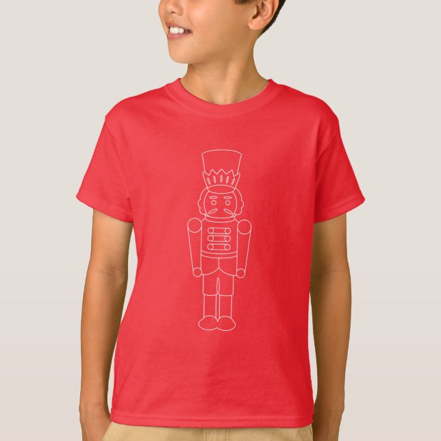 Minimalistisches Haselnussknacker: Gereinigtes Ein T-Shirt (Vorderseite)