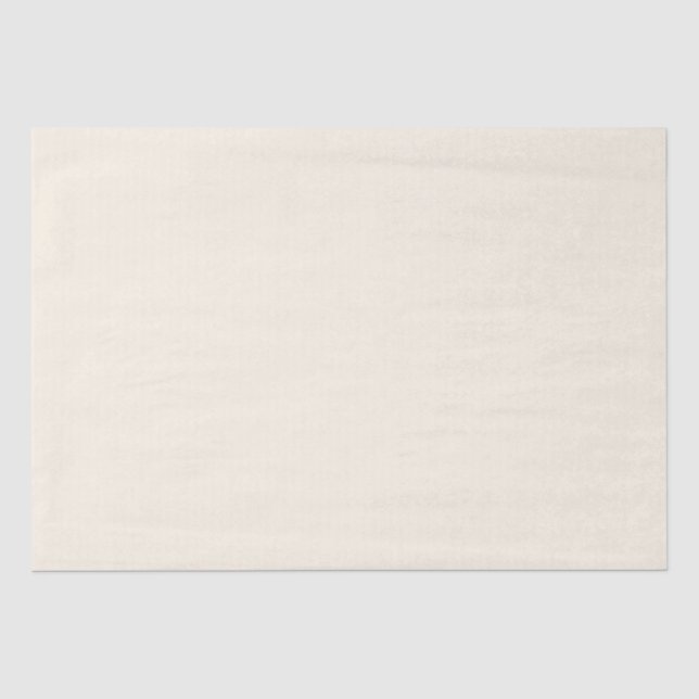 Minimalistisches helles Creme schlichtes Geschenk Seidenpapier (Vorderseite)