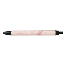 Minimalistisches helles Pfirsichpink Makeup Artist