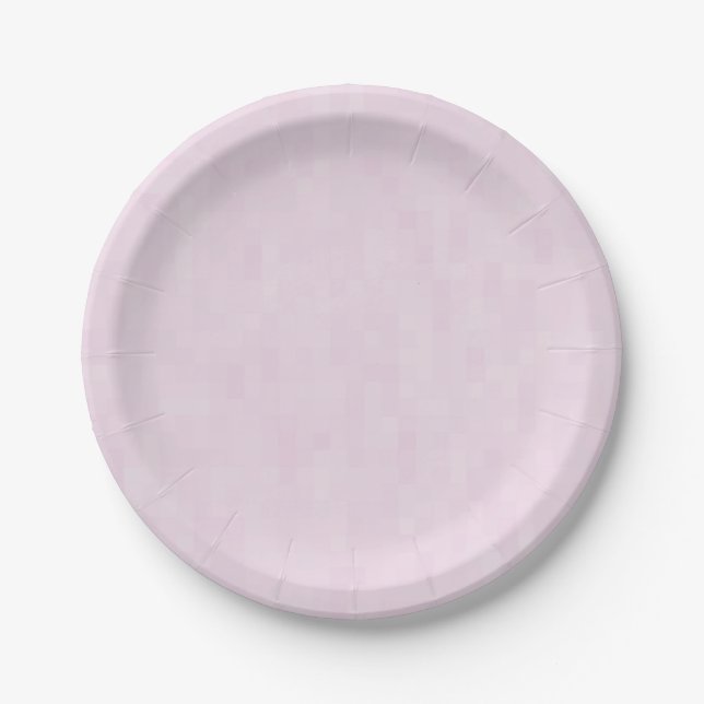 Minimalistisches, hellrosa modernes Muster niedlic Pappteller (Vorderseite)