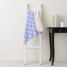 Minimalistisches Himmelblau-Muster mit individuell Sherpadecke