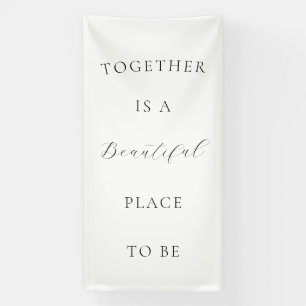 Minimalistisches Hochzeitbanner-Zeichen Banner