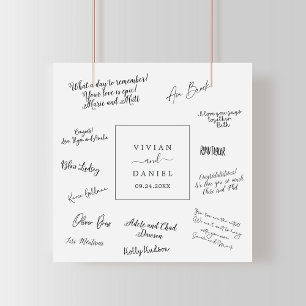 Minimalistisches Hochzeitgastschild Poster