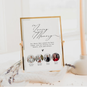 Minimalistisches Hochzeitschild 'In liebevoller Er Poster