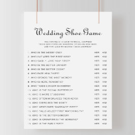 Minimalistisches Hochzeitsschuhspiel