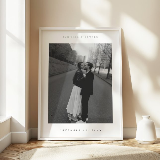 Minimalistisches Hochzeitsszenario nach Maß - Foto Poster (Von Creator hochgeladen)
