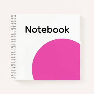 Minimalistisches Hot-Pink-Notizbuch Notizbuch