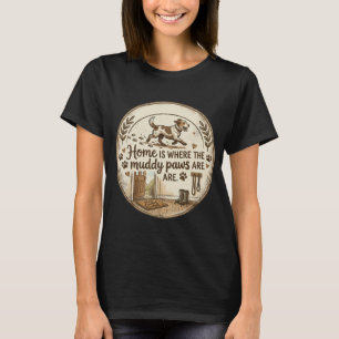 Minimalistisches Hunde-Liebhaber-T-Shirt für Männe T-Shirt