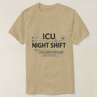 Minimalistisches ICU-Nachtschwester-Shirt | Kritis T-Shirt