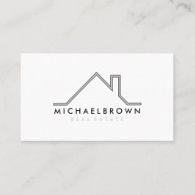 Minimalistisches Immobilienbüro für moderne Logos