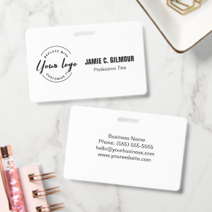 Minimalistisches individuelles Logo Professionelle Ausweis