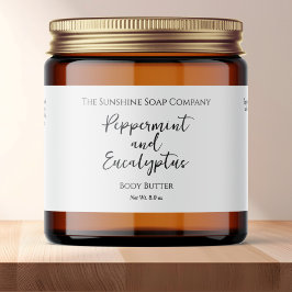 Minimalistisches JAR-Label für wasserdichte Kosmet