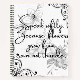 MINIMALISTISCHES JOURNAL MIT BOTANISCHEN MOTIVEN & NOTIZBUCH
