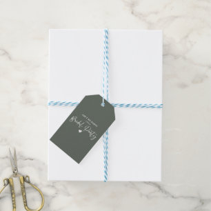 Minimalistisches kalligraphisches Brautparty Geschenkanhänger