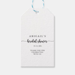 Minimalistisches kalligraphisches Brautparty Geschenkanhänger