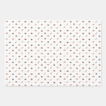 Minimalistisches Kawaii-Sushi-Muster Süße japanisc