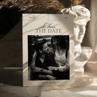 Minimalistisches klassisches Foto Hochzeit speiche