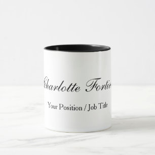 Minimalistisches klassisches Handschriftzeichen Tasse