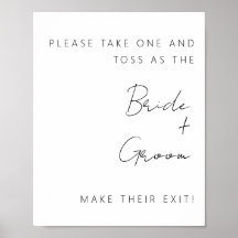 Minimalistisches Konfetti-Ausfahrt-Zeichen